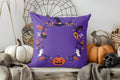 Axyaa Halloween Ghosts and Skulls Pillow Cover for Sofa, Bedroom, Car