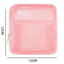 Axyaa Square Mesh Cosmetic Bag Zipper Storage Coin Purse Makeup Organizer
