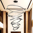 Axyaa Modern Dining Room Chandeliers LED Pendant Ceiling Light for Living Room