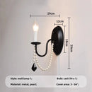 Axyaa Retro Black E14 Candle Chandelier for French Living Room Decor