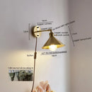 Axyaa Copper LED Wall Light: Modern Nordic Lamp for Dining, Bathroom, Bedroom