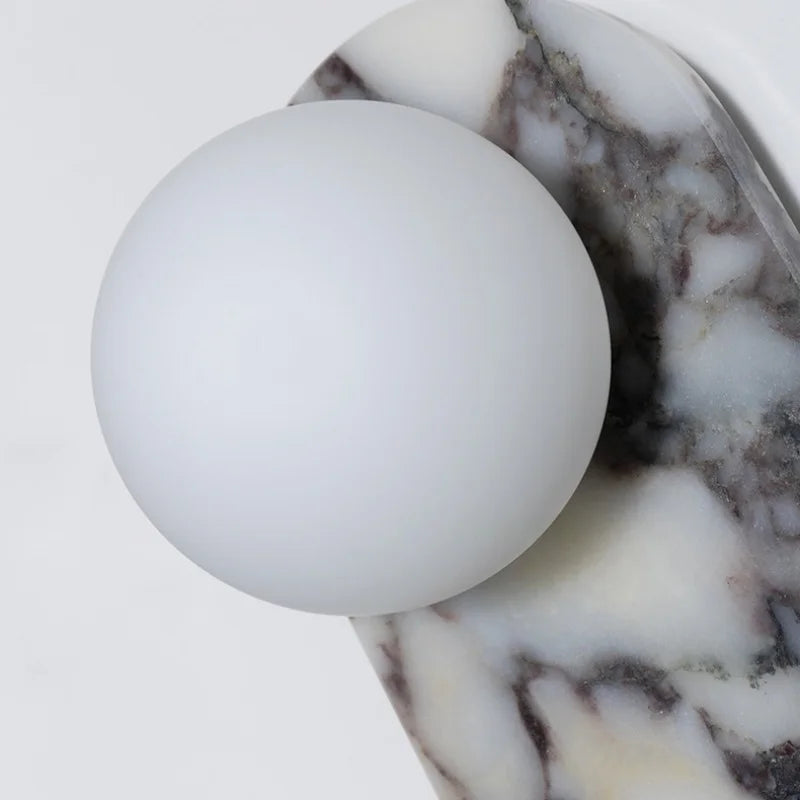 Axyaa Marble LED Wall Lamps - Nordic Minimalism for Bedroom, Bathroom, Living Room