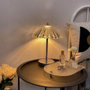 Axyaa Retro Crystal Desk Lamp: High-End Bedroom Ornament & Night Light