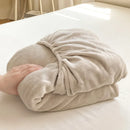 Axyaa Warm Flannel Fitted Bed Sheet, Coral Fleece Mattress Cover