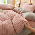 Axyaa Cozy Fleece & Velvet Bedding Set for Winter Comfort