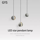 Axya Industrial Style Cement Pendant Chandelier - Modern Retro Hanging Light Fixtures
