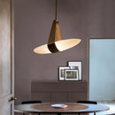 Axyaa Nordic Leather Light: Designer Glass Airship for Dining, Bedroom, Living Room