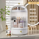 Axyaa 360° Rotating Makeup Organizer Large Capacity Cosmetics Storage Vanity Shelf