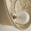 Axyaa High-End Retro White Bedside Wall Lamp with Milk White Glass Lampshade