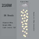Axyaa Modern LED Stairs Chandelier for Dining Room Living Room Decor Lighting