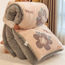 Axyaa Plush Cartoon Bear Blanket: Soft Warm Queen Comforter, Fluffy Fleece Winter Bedding