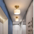 Axyaa LED Ceiling Light: Modern Style, Copper Ceramic, Indoor Home Lighting