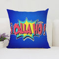 Axyaa Pop Art Cushion Cover: Fun Cartoon Pillow for Living Room Sofa or Bed