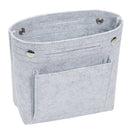 Axyaa Small Felt Organizer: Multi-Functional Cosmetic Bag for Handbag and Travel Essentials