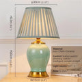 Axyaa Ceramic Table Lamp, Contemporary Design for Living Room and Bedroom