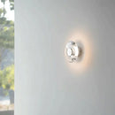 Axyaa Crystal Glass LED Wall Lamp for Bedroom & Living Room
