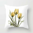 Axyaa Watercolor Flower Pattern Decorative Cushion Cover Sofa Pillowcase