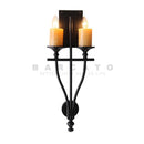 Axyaa Marble Carved Vintage Country Wall Lamp Living Room Bedroom LED Sconce