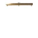 Axyaa Green Glass LED Pendant Lamp with Copper Wood Handle