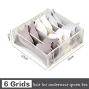 Axyaa Underwear Drawer Organizer: Foldable Closet Divider for Underpants, Socks, Bra