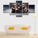 Axyaa 5-Piece Canvas Cars Spear Painting Set for Stylish Home Decor