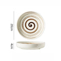 Axyaa Ceramic Tableware Collection: Kiln Changes Salad Dessert Plates Pasta Soup Molecular Dish