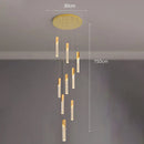 Axyaa Crystal Chandeliers & Indoor Lighting Fixtures: Modern Villa & Living Room Staircase Chandeliers