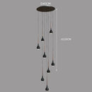 Axyaa Modern LED Pendant Light Chandeliers for Living Room Staircase Hanging Lamp
