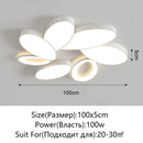 Axyaa Modern Flower Bedroom Chandelier LED Ceiling Lamp for Living Dining Room Office Nursery Kitchen