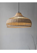 Axyaa Bamboo Rattan Wooden Pendant Light, Seaside Wabi Sabi Decor, Euro American Country Style