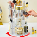 Axyaa 360 Rotating Makeup Organizer: Multi-Function Desktop Storage Rack