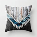 Axyaa Wood Texture Marble Pillowcases - Geometric Cushions Case for Home Decor