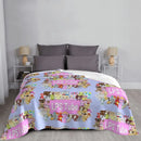 Axyaa Tube Mascot Group Throw Blanket - Heavy, Cute & Anime-inspired.