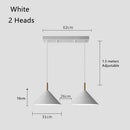Axyaa Modern Art Iron Wood Pendant Lamp for Bedroom and Dining Room
