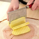 Axyaa Stainless Steel Wave Pattern Potato Carrot Slicer Cutter Kitchen Accessories