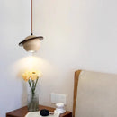Axyaa Natural Yellow Stone LED Pendant Light: Wabi Sabi Travertine Design