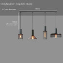 Axyaa Cement Pendant Lamps: Vintage Industrial Loft Chandeliers for Restaurant Aisle