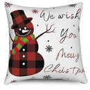 Axyaa Christmas Snowflake Pattern Pillow Cover for Sofa, Bedroom, Car