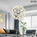 Axyaa Dandelion Crystal Chandelier Ball Pendant Ceiling Lamp for Dining Living Room