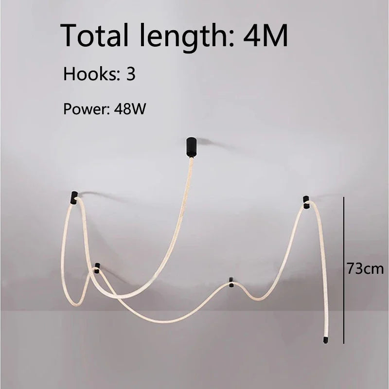 Axyaa Weaving Hose Ceiling Lamp for Home Decor Lighting