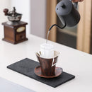 Axyaa Red Wood Grain Ceramic Coffee Cups - Home & Office Decor, Hand-washed & Branded