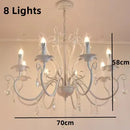 Axyaa Elegant Metal Chandelier with Crystal Pendants for Home Decor