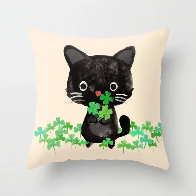 Axyaa Cartoon Animal Pillowcase: Office Car Seat Decor, Sofa Bedroom Cute Pillowcase