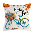 Axyaa Thanksgiving Pumpkin Maple Leaf Pillow Cover
