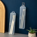 Axyaa Toothbrush & Toothpaste Organizer Case - Travel-friendly Transparent Box