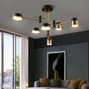 Axyaa Nordic Spider Jewel Chandelier Black Pendant Light LED