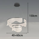 Axyaa Modern Acrylic Pendant Light Chandeliers LED - Indoor Staircase Hanging Lamp