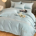 Axyaa Pure Cotton Embroidered Four Piece Bedding Set