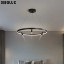 Axyaa Nordic Black LED Pendant Lights for Bedroom Dinning Kitchen Home Decor