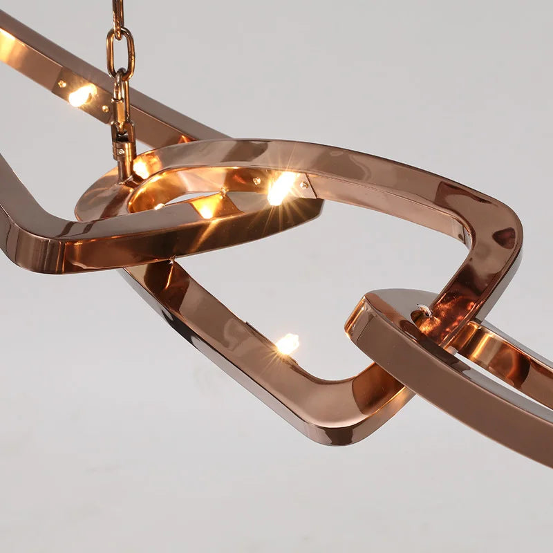 Axyaa Stainless Steel Luxury Chandeliers - Designer Bar Lamps for Elegant Dining Spaces
